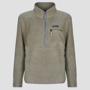 Felpa    W'S RETRO PILE MARSUPIAL  Grigio
