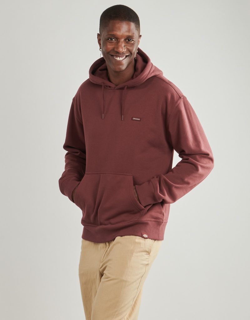 Sudadera con capucha Dickies CLANCY BB ANDORRA color burdeos para hombre - 3