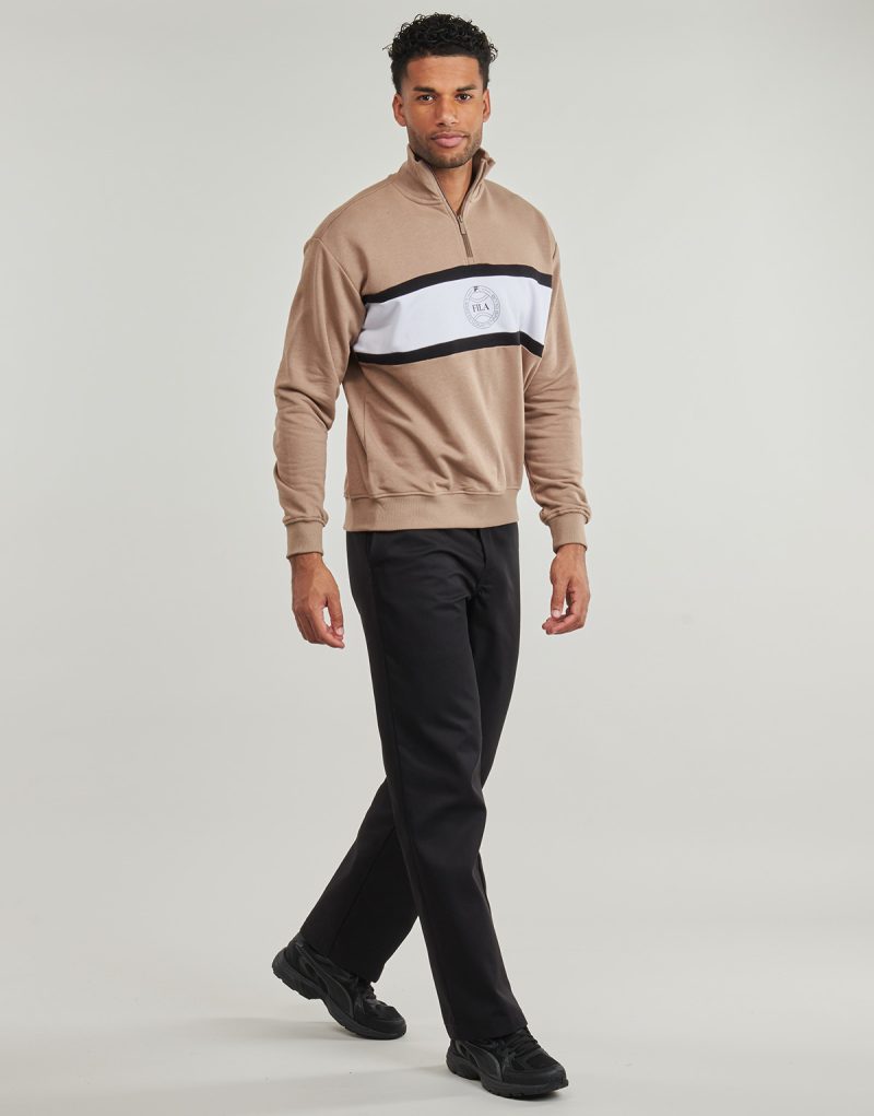 Felpe Fila PARELLA LOOSE HALF-ZIP SWEATSHIRT Beige Felpe Uomo - 3