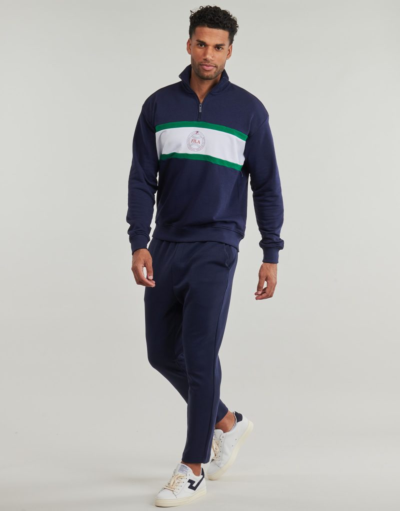 Sweatshirts Fila PARELLA LOOSE HALF-ZIP SWEATSHIRT Marine Felpe Uomo - 3
