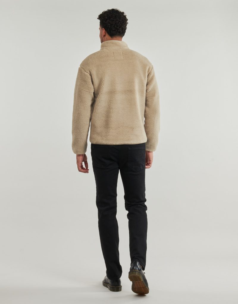 Felpa Fila VALGRANA REGULAR TEDDY FLEECE JACKET Beige Felpe Uomo - 4