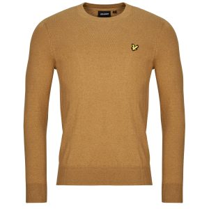 Felpa uomo Lyle & Scott  Cotton Merino Crew Neck Jumper  Marrone Lyle & Scott 5059775764063