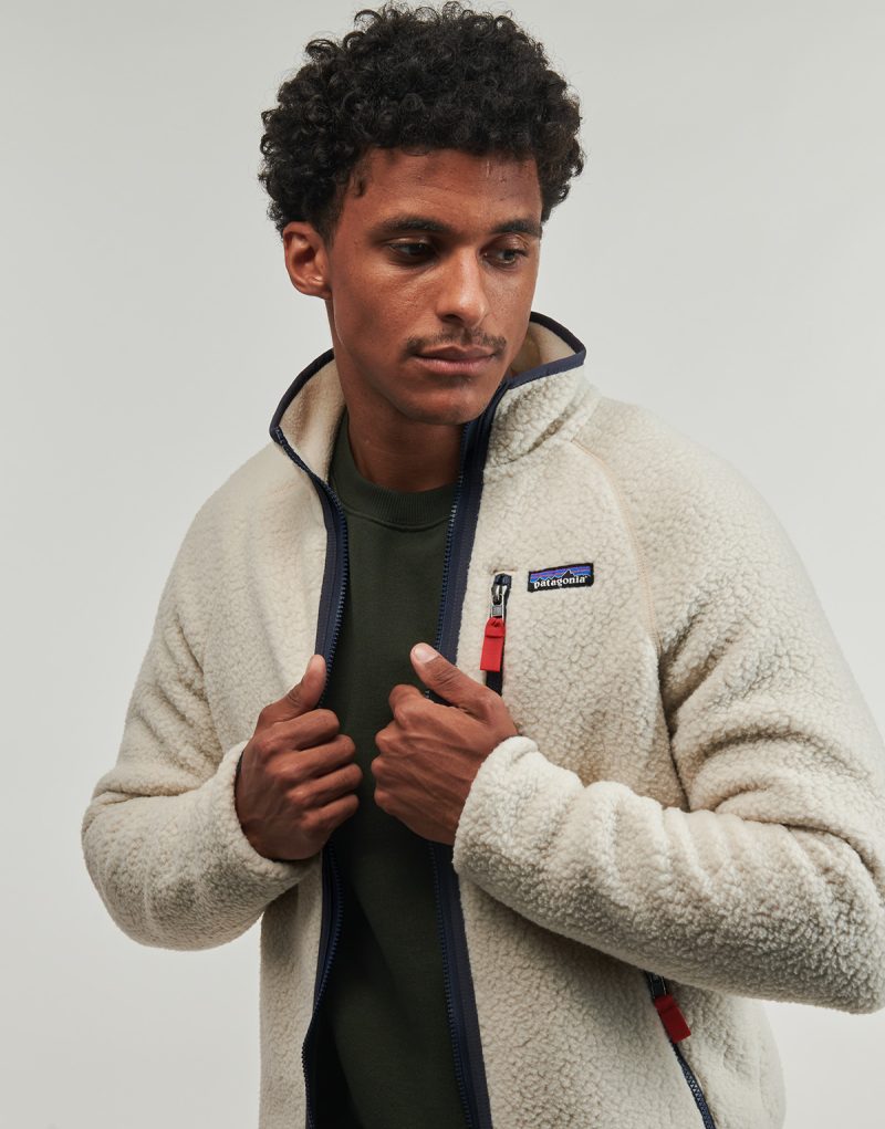 Felpa Patagonia M'S RETRO PILE JKT Beige Felpe Uomo - 5