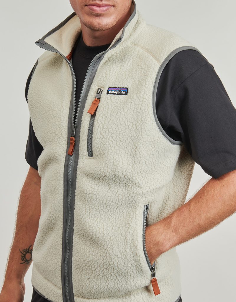 Sweatshirt Patagonia M'S BACK PILE VEST Beige Sweatshirt Man - 5