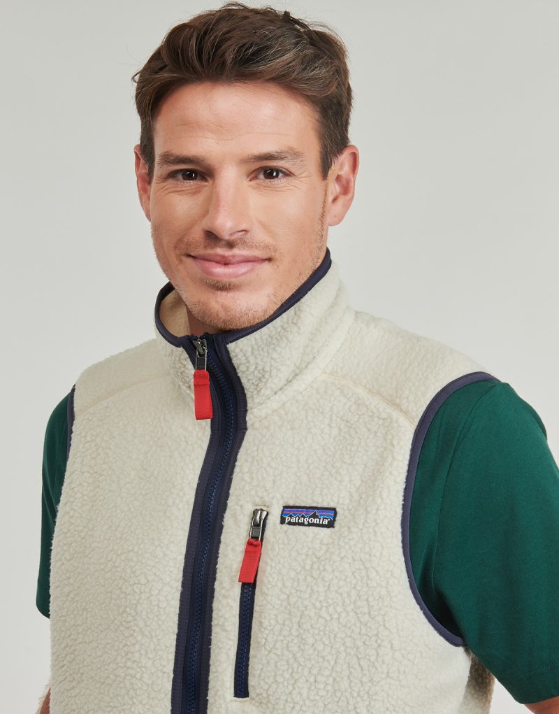 Sweatshirt Patagonia M'S BACK PILE VEST Beige Sweatshirt Men - 5