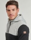 Sweat-shirts &agrave; capuche Quiksilver KELLER BLOCK ZIP Grigio Felpe con cappuccio Uomo - 5