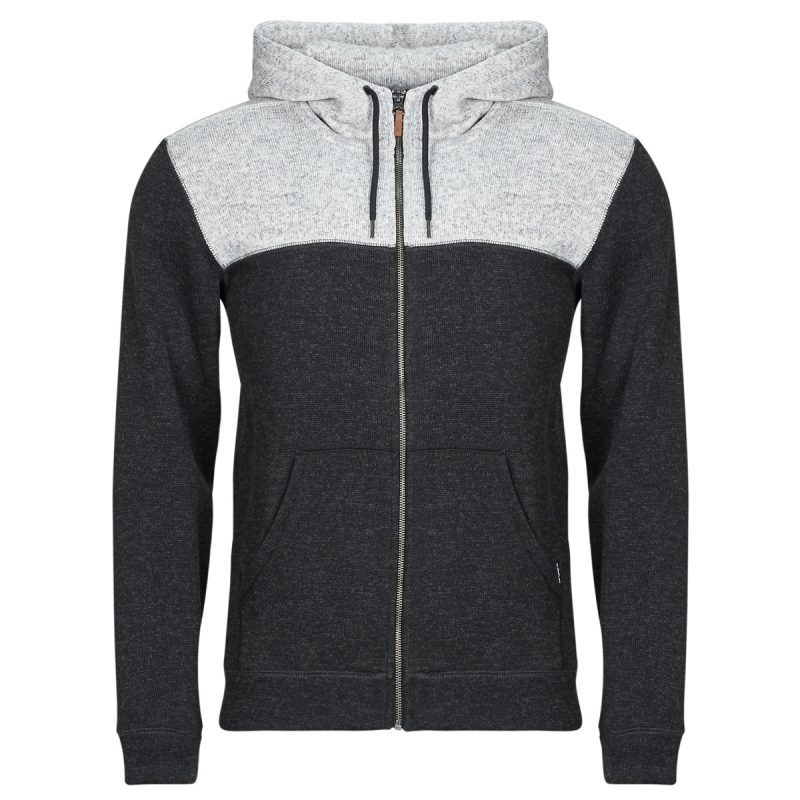 Sweat-shirts &agrave; capuche Quiksilver KELLER BLOCK ZIP Grigio Felpe con cappuccio Uomo - 1