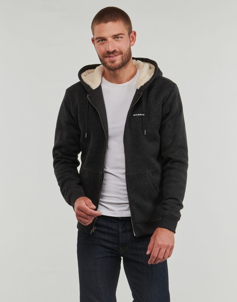 Quiksilver K HoodiesELLER SHERPA Nero Felpe con cappuccio Uomo - 2