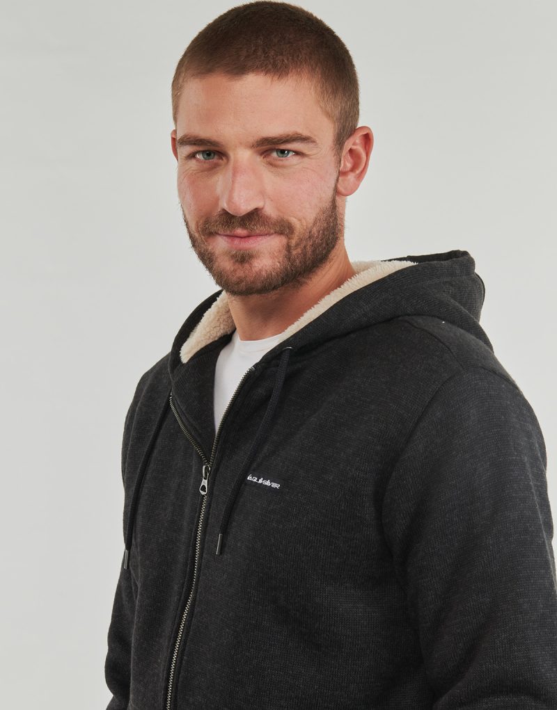 Quiksilver K HoodiesELLER SHERPA Nero Felpe con cappuccio Uomo - 5