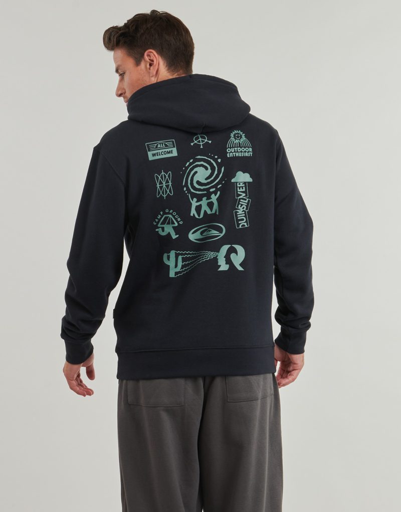 Quiksilver SALT WATER GRAPHIC HOODIE Schwarzer Hoodie f&uuml;r Herren - 4