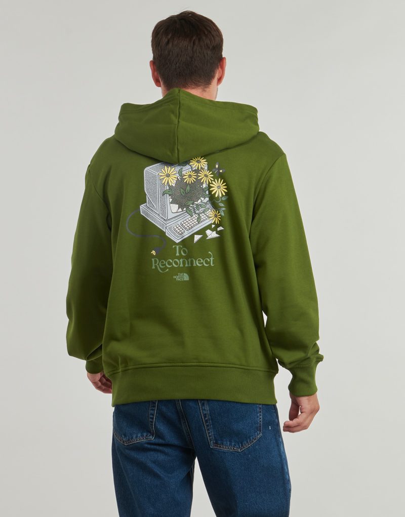 Felpe con cappuccio The North Face M CONNECT RELAXED HOODED Verde Felpe con cappuccio Uomo - 2