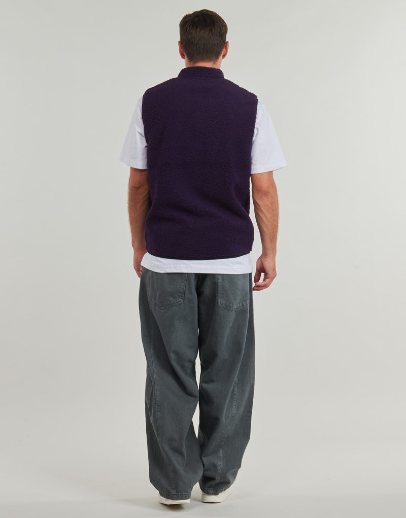 Felpa Volcom MUZZER FUZZAR VEST Viola Felpe Uomo - 4