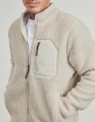Felpa Volcom MUZZER FUZZAR ZIP Beige Felpe Uomo - 5