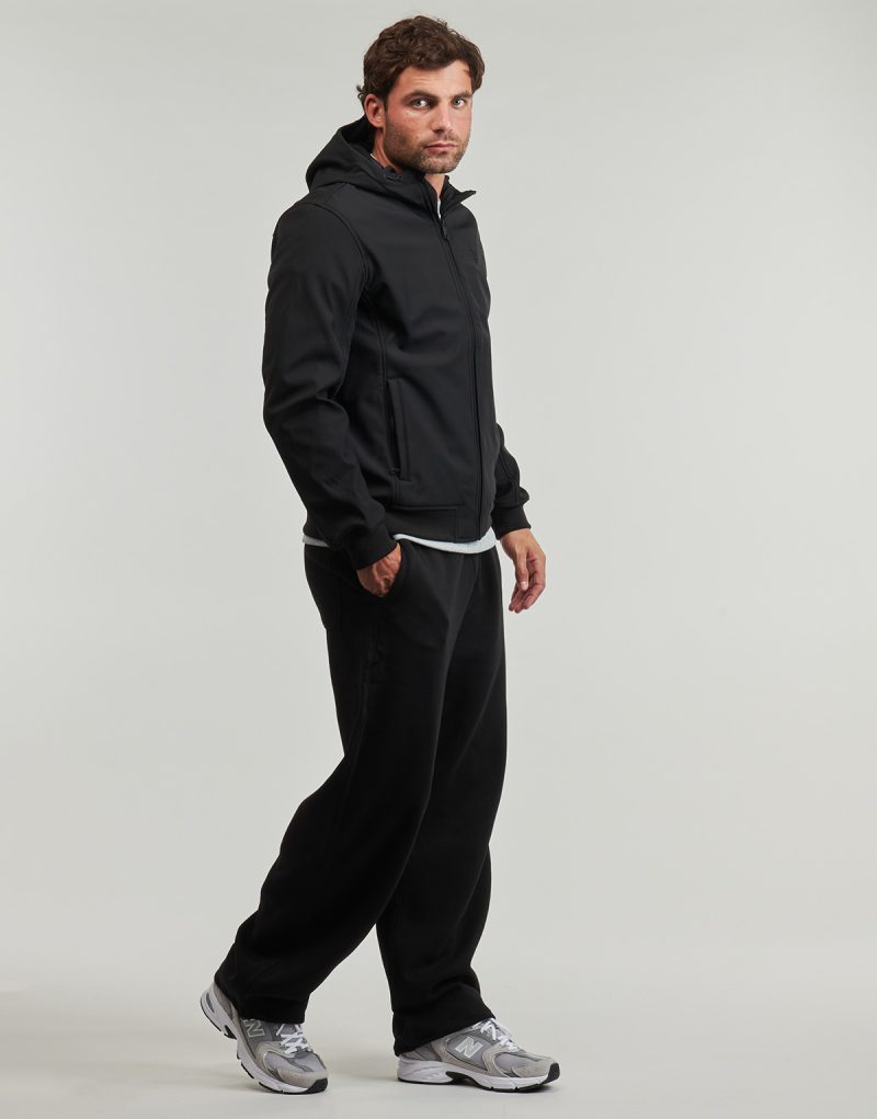 Giacca Sportiva Lyle & Scott Tonal Fleece Back Softshell Nero Giacche Sportive Uomo - 3