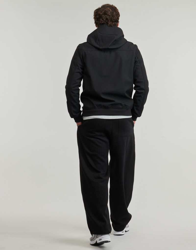 Giacca Sportiva Lyle & Scott Tonal Fleece Back Softshell Nero Giacche Sportive Uomo - 4