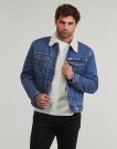 Denim jacket Guess SHERPA REG TRUCKER Blue Men's Denim Jackets - 2