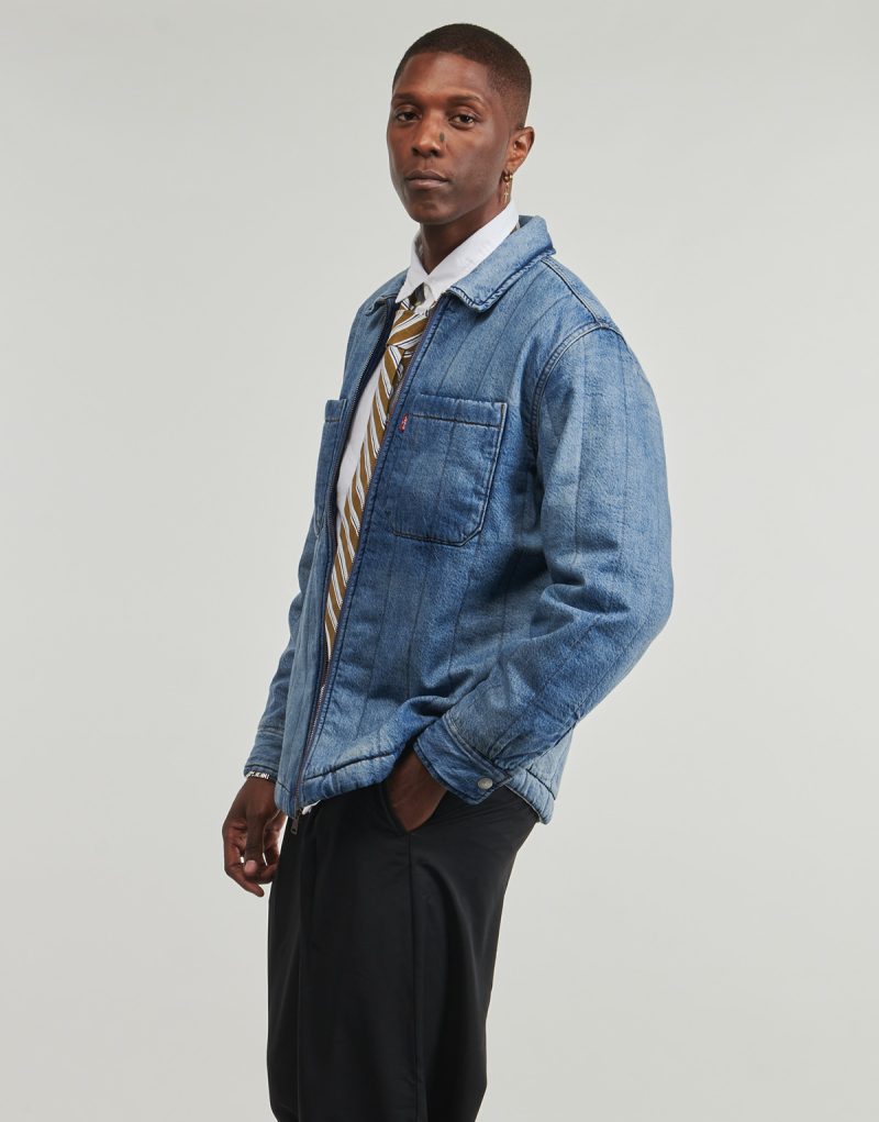 Giacca in jeans  Levis  KYREN OVERSHIRT  Blu -  Giacche in jeans Uomo - 3