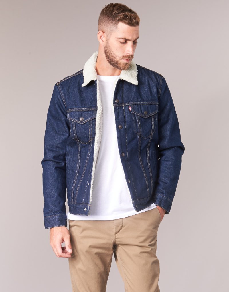 Giacca in jeans  Levis  TYPE 3 SHERPA TRUCKER  Marine -  Giacche in jeans Uomo - 2