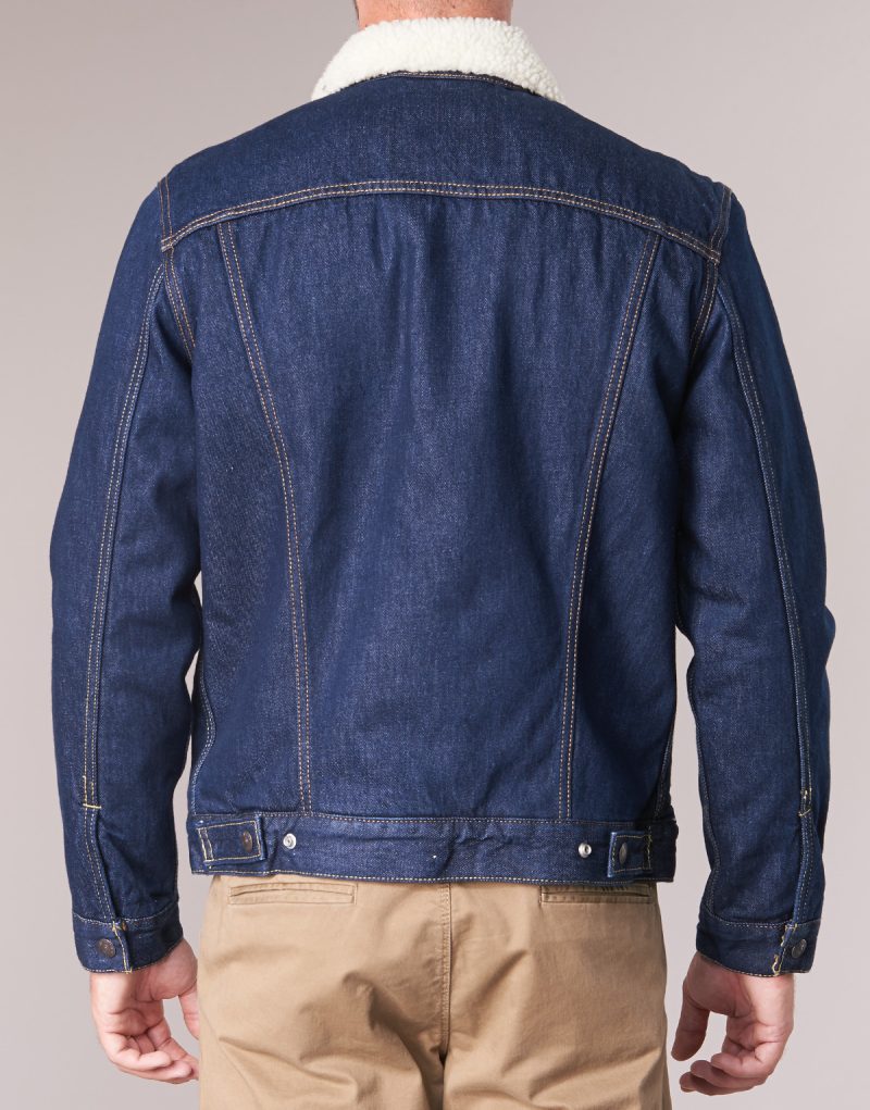 Giacca in jeans  Levis  TYPE 3 SHERPA TRUCKER  Marine -  Giacche in jeans Uomo - 5