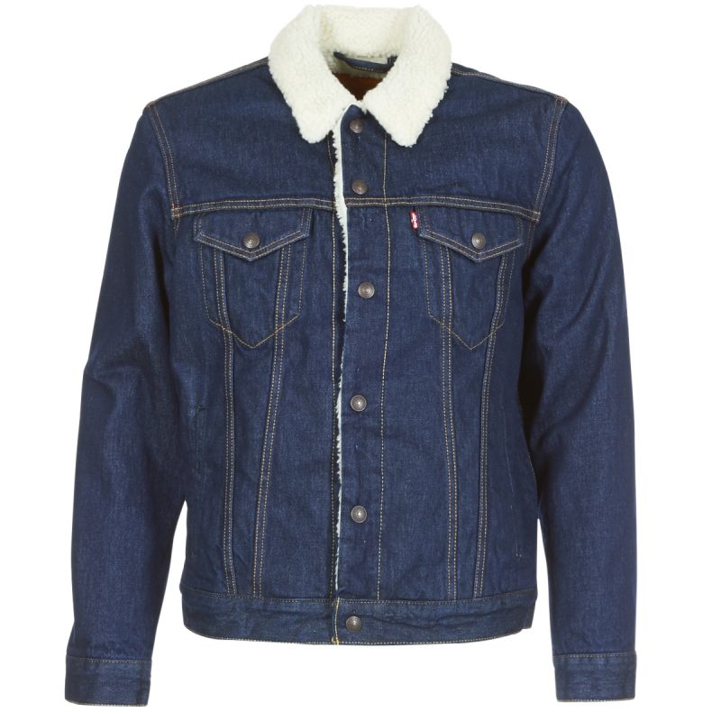 Giacca in jeans  Levis  TYPE 3 SHERPA TRUCKER  Marine -  Giacche in jeans Uomo - 1