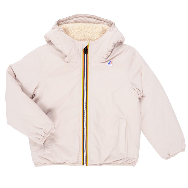 Giubbotto bambina ragazza K-Way  P. LE VRAI 4.0 CLAUDE ORSETTO  Rosa K-Way 8056072102410