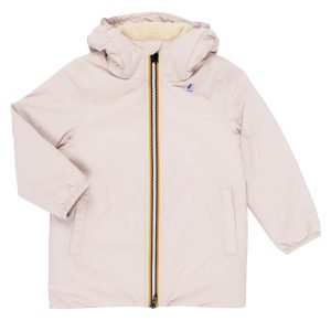 Giubbotto bambina ragazza K-Way  P. LE VRAI 4.0 EIFFEL ORSETTO  Rosa K-Way 8059005343041