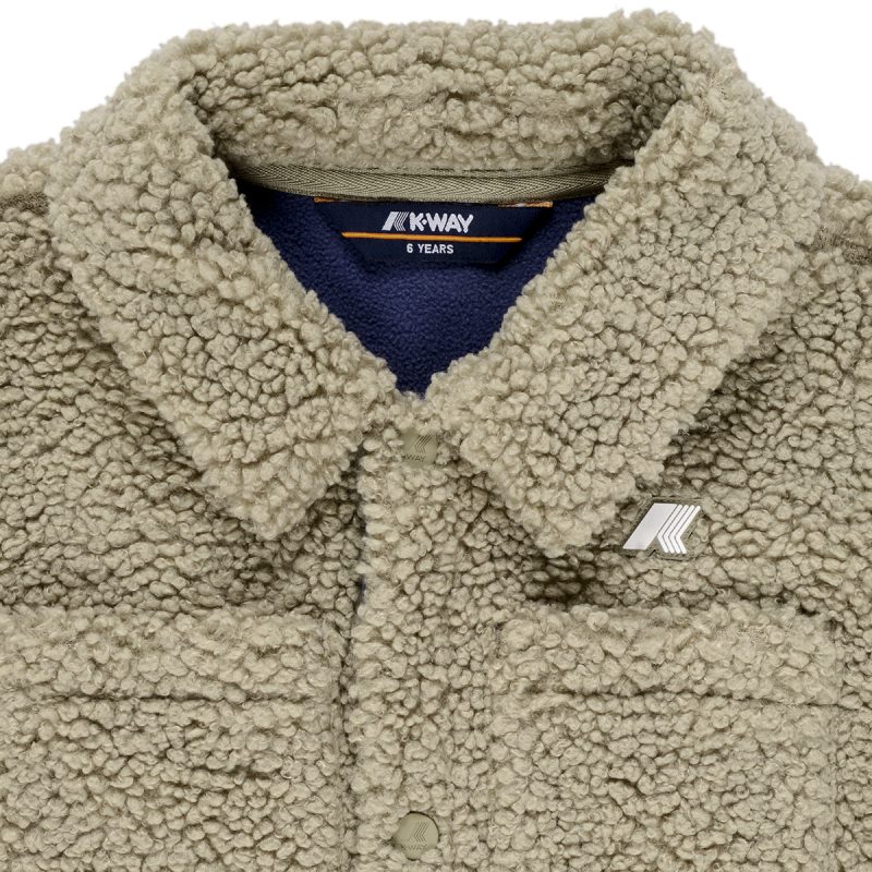 Giubbotto bambino ragazzo K-Way P. CAMERON SHERPA POLAR Multicolore Giubbotti Bambino - 3