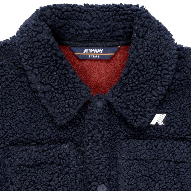 Giubbotto bambino ragazzo K-Way P. CAMERON SHERPA POLAR Multicolore Giubbotti Bambino - 3