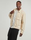 Giubbotto Dickies FORT SMITH TRUCKER JACKET WOOD ASH Beige Giubbotti Uomo - 3