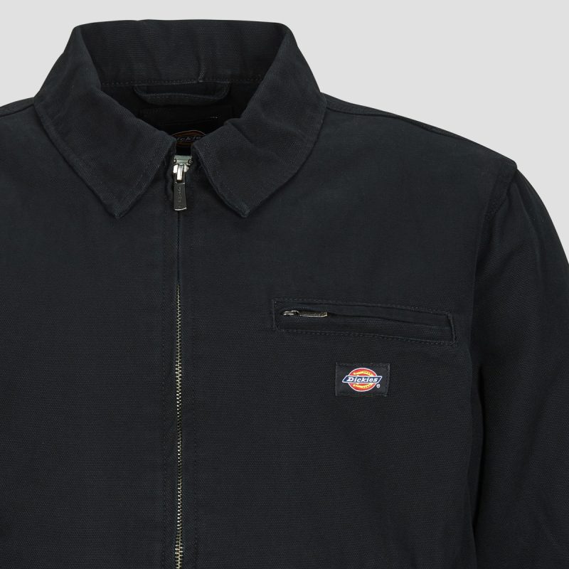 Giubbotto Dickies PAINTER JACKET CANVAS BLACK Nero Giubbotti Uomo - 8