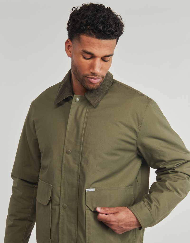 Giubbotto Guess JKT WITH POCKETS Kaki Giubbotti Uomo - 5