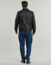 Jacket Harrington FONZIE FAUX LEATHER Black Men's Jackets - 4