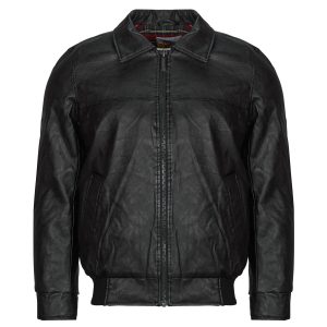 Giubbotto uomo Harrington  FONZIE FAUX LEATHER  Nero Harrington 3700692539815