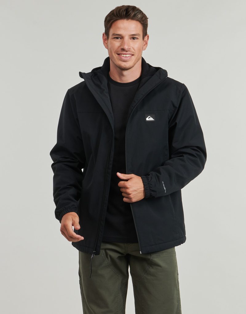 Veste chaude Quiksilver OVERCAST 3K noire pour homme - Taille 2