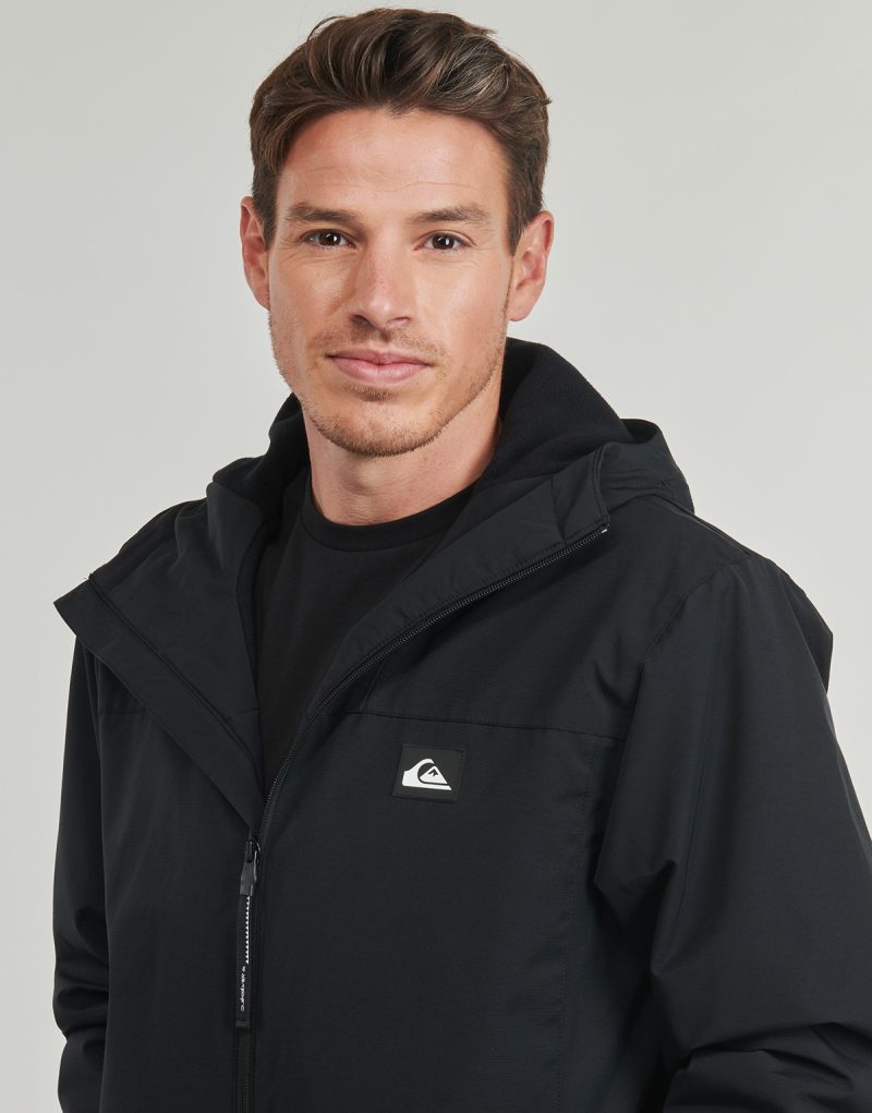 Veste chaude Quiksilver OVERCAST 3K noire pour homme - Taille 5