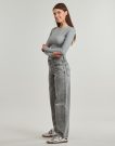 Jeans Flare Levis BAGGY DAD Grigio Jeans Flare Donna - 3