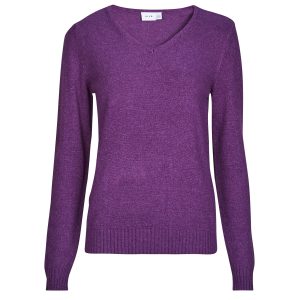 Maglione    VIRIL REV V-NECK L/S  Viola