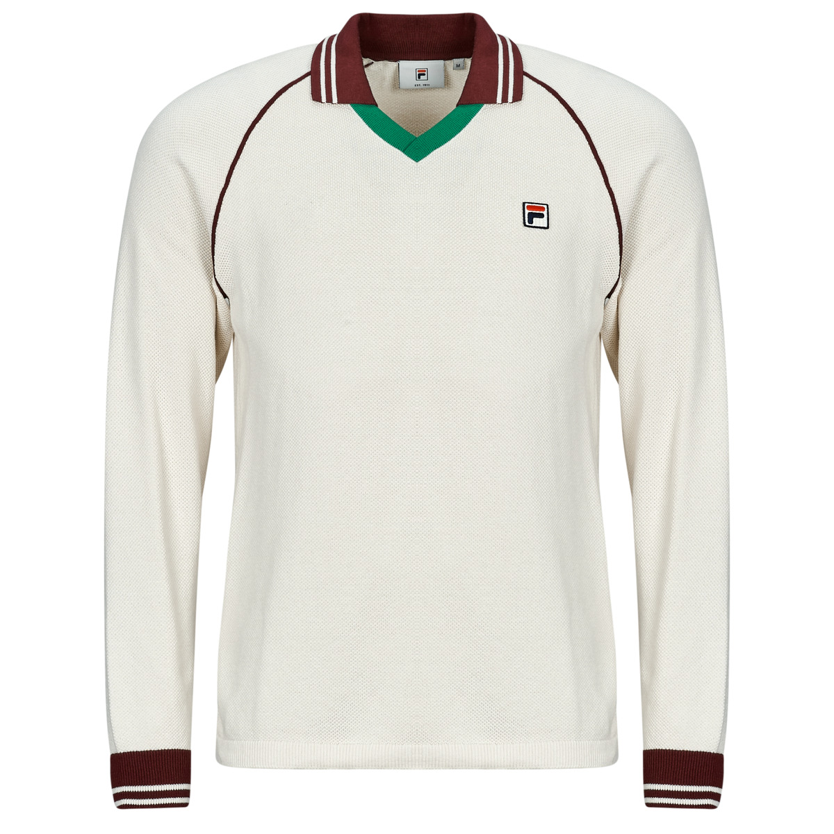 Maglione uomo Fila  MOLINAZZO REGULAR KNIT POLO SWEATER  Beige Fila 4067777241629