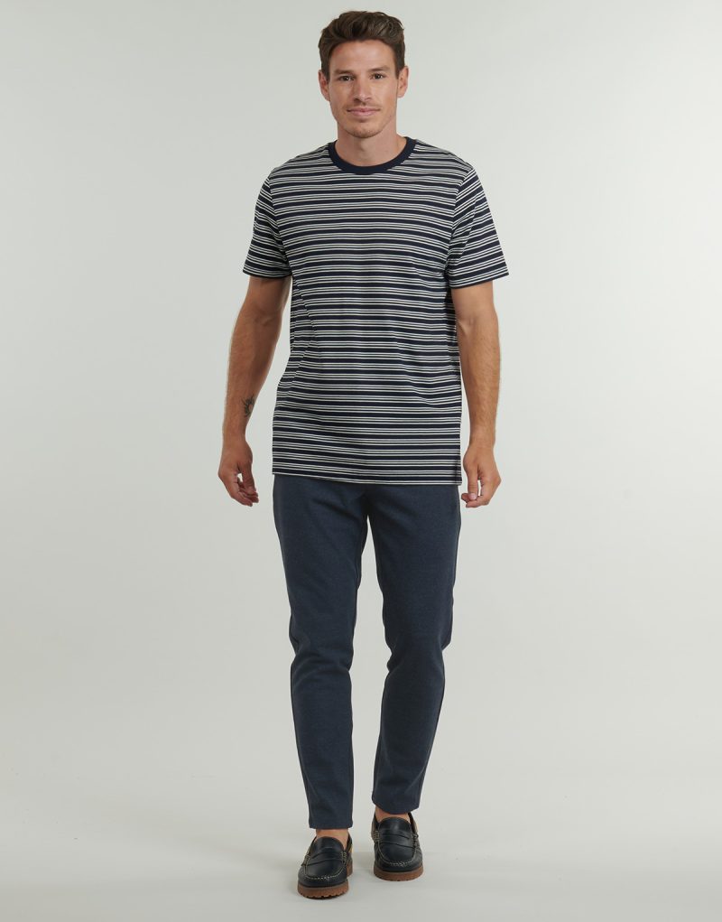 Pantalone Chino Only & Sons ONSMARK SLIM BRUSHED PIQUE 0353 Marine Pantaloni Chino Uomo - 2