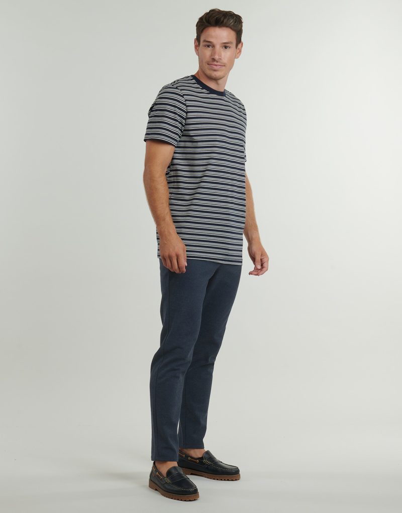 Pantalone Chino Only & Sons ONSMARK SLIM BRUSHED PIQUE 0353 Marine Pantaloni Chino Uomo - 3