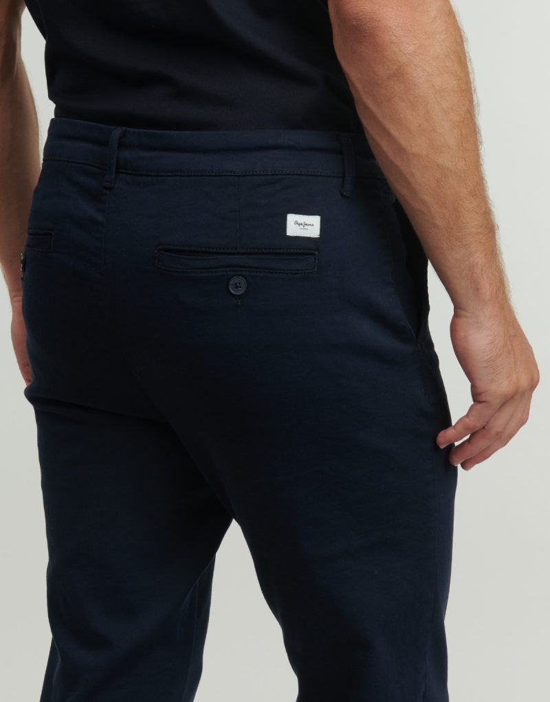 Pantalone Chino Pepe jeans GYMDIGO CHINO Marine Pantaloni Chino Uomo - 4