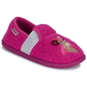 Pantofole bambini ragazza Giesswein  TREBENDORF  Rosa Giesswein 9009953082188