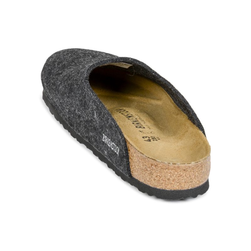 BIRKENSTOCK Amsterdam Feltro / De / Lana / Antracite / Regular Grigio Pantofole Uomo - 5