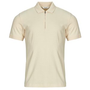 Polo uomo Selected  SLHISAAC ZIP  Beige Selected 5715731028821