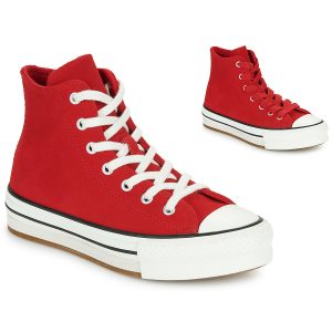Scarpe bambini ragazza Converse  CHUCK TAYLOR ALL STAR EVA LIFT  Rosso Converse 194434716078