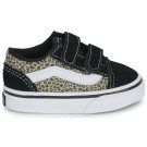 Vans Old Skool V LEOPARD Nero - Sneakers Bambina - 2