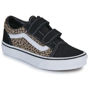 Scarpe bambini ragazza Vans  Old Skool V LEOPARD  Nero Vans 198266183770