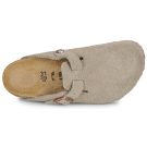 BIRKENSTOCK Boston Kids LEVE Taupe Suede / Taupe / Stretto Beige Zoccoli Bambino - 6