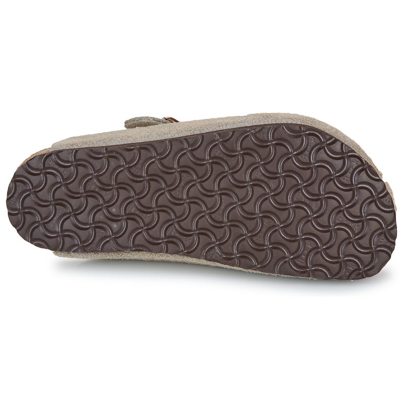 BIRKENSTOCK Boston Kids LEVE Taupe Suede / Taupe / Stretto Beige Zoccoli Bambino - 7
