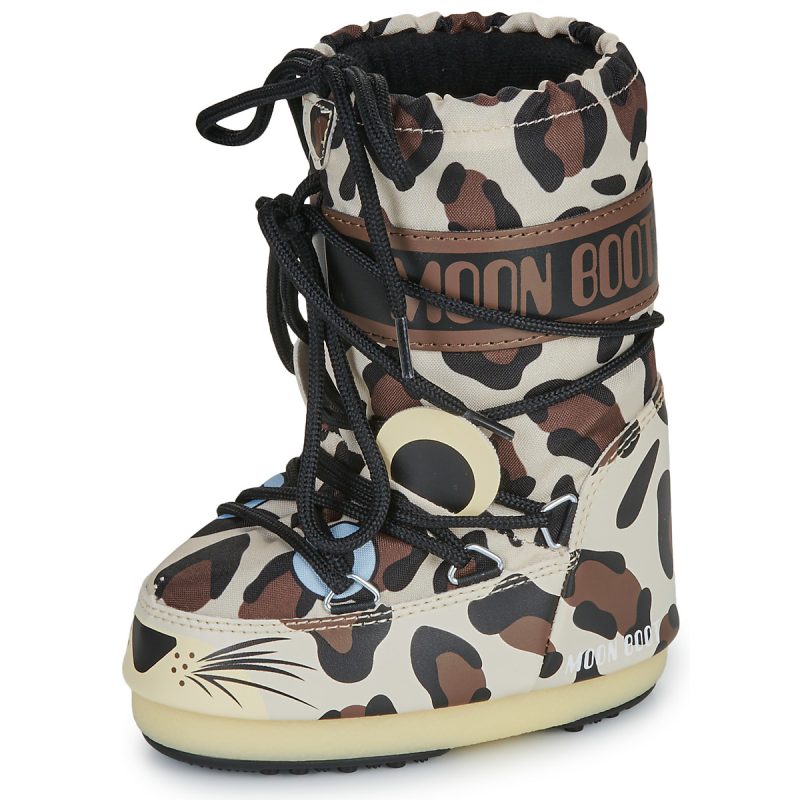 Moon Boot MB ICON ANIMAL Brown Snow Shoes Kids - 4